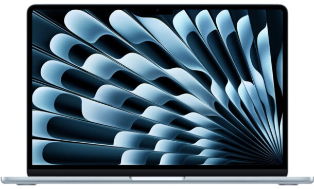MacBook Air M4 con pantalla de 15 pulgadas y color azul cielo