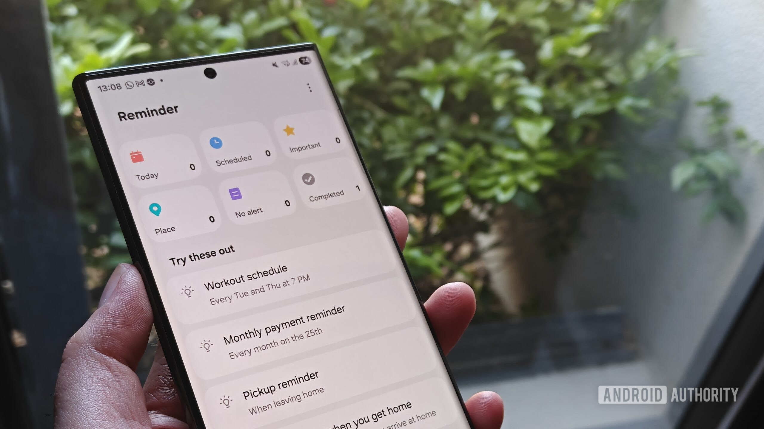 Aplicación de notificaciones de Samsung en un galaxy s23 ultra