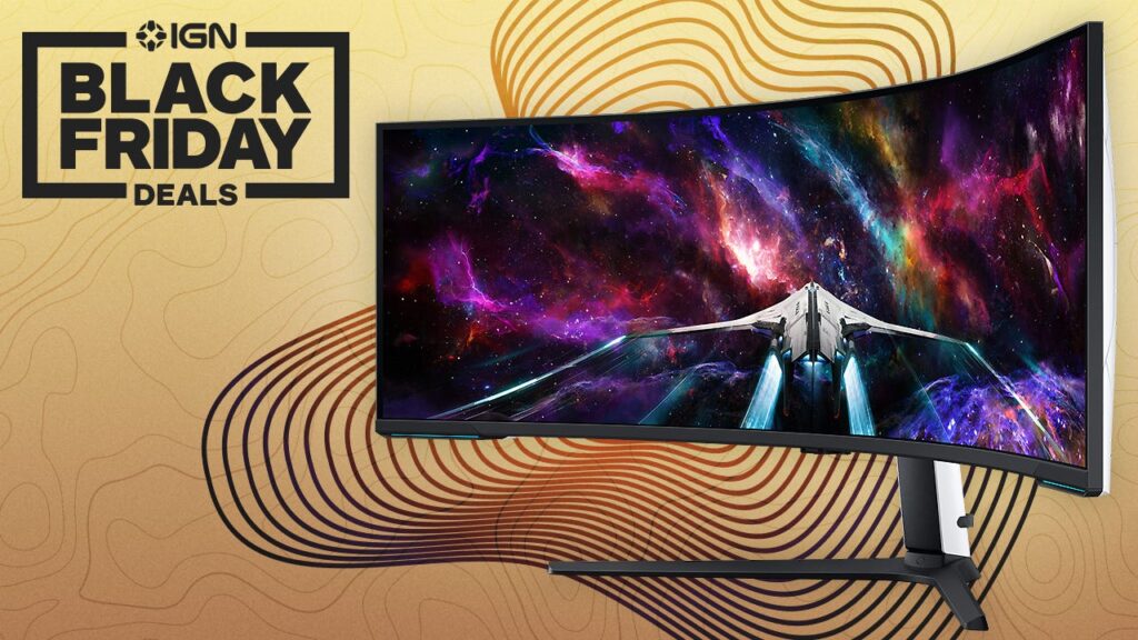 Ahorre $1200 en el enorme monitor para juegos de 57″ de Samsung con resolución dual 4K el Black Friday