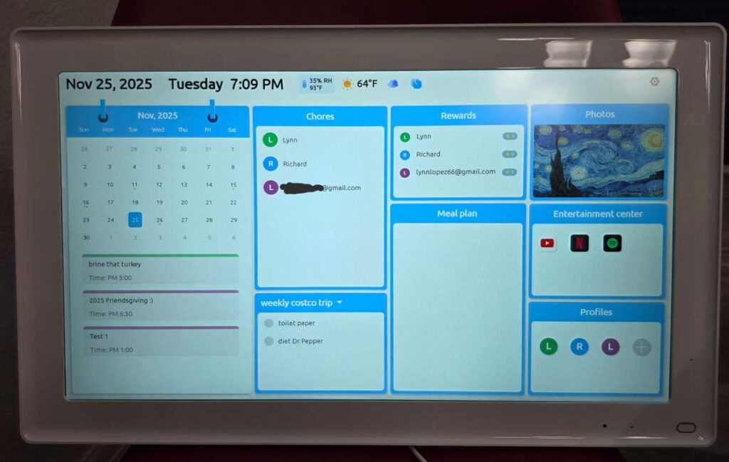 Revisión del calendario de pared digital Everblog E1: es un maravilloso planificador familiar