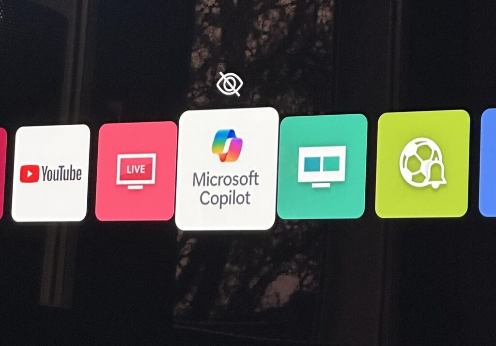 Microsoft Copilot AI llegará a los televisores LG y no se puede eliminar