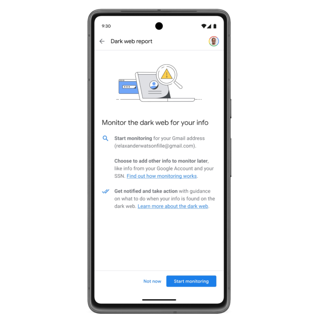 La función «informe de la web oscura» de Google dejará de estar disponible a partir de febrero