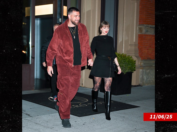 Taylor Swift y Travis Kelce salen en ny getty 1