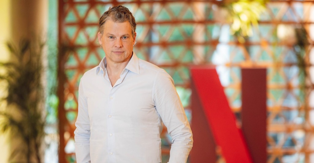 Greg Peters en la inauguración de la nueva sede en São Paulo