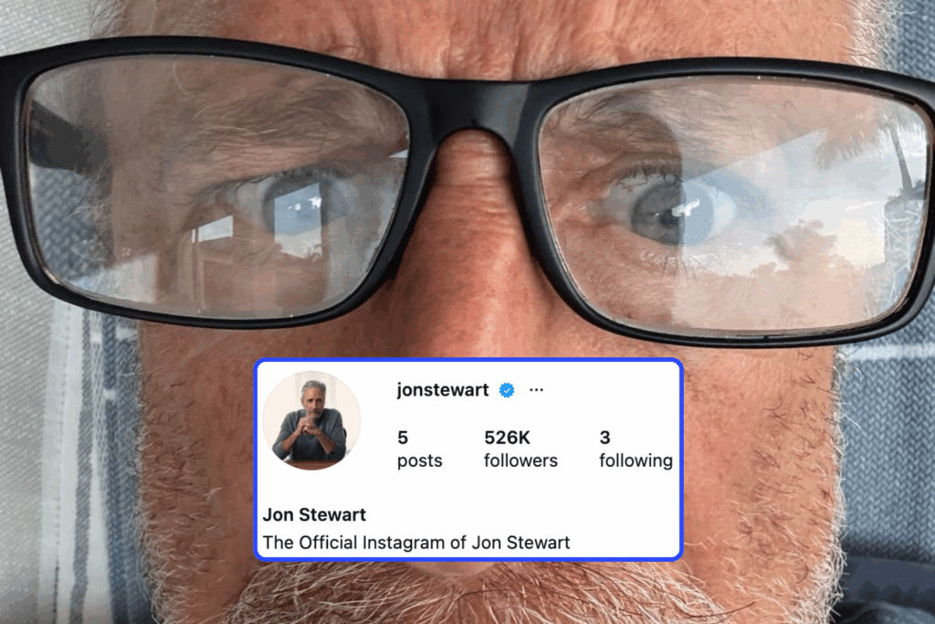 Jon Stewart finalmente se unió a Instagram
