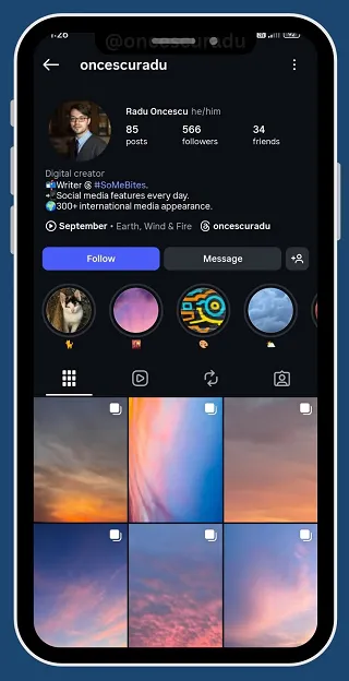 amigos de instagram