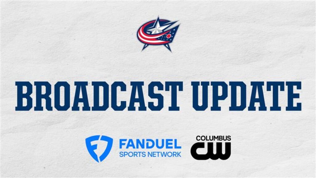 Blue Jackets, FanDuel Sports Network ha anunciado seis juegos que se transmitirán simultáneamente en CW Columbus y Gray Media