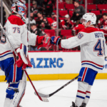 Los Canadiens se enfrentan a los Hurricanes en un partido de alta puntuación, anotando 7 puntos.