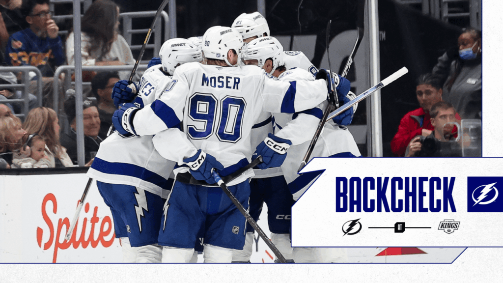 The Backcheck: la racha de hits de Tampa Bay abarca seis juegos en California