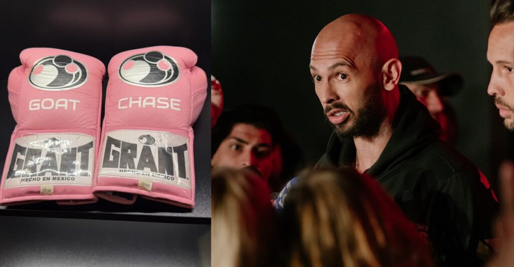 Un idiota ofreció 10.000 dólares en Ebay por los guantes rosas de Andrew Tate