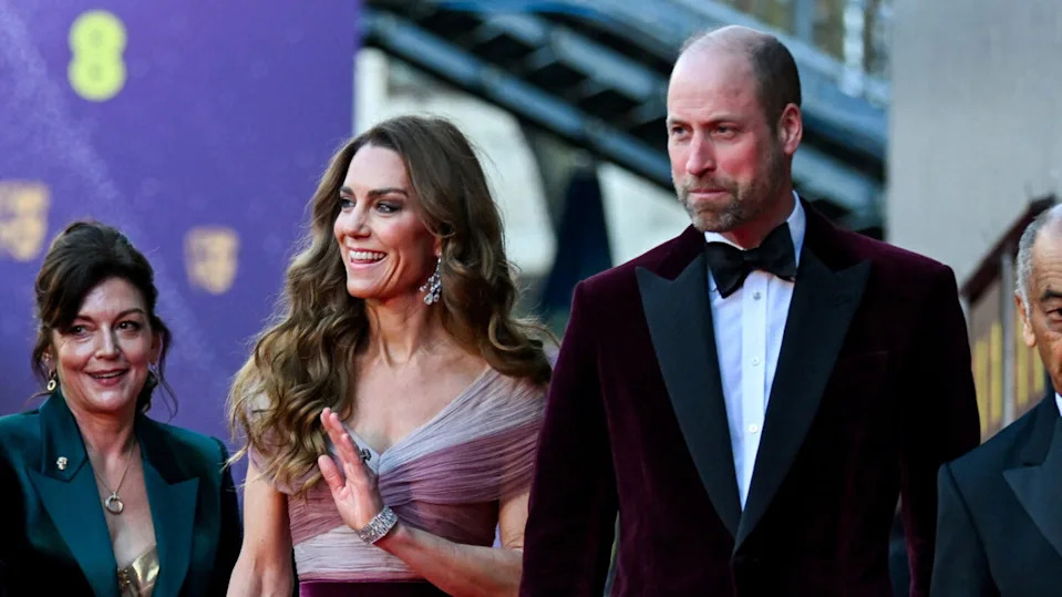 Premios BAFTA de cine: el príncipe William y Kate Middleton en la ceremonia