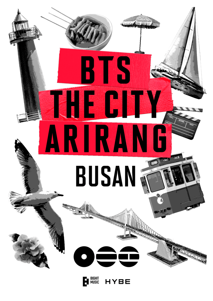 BTS en la ciudad ARIRANG BUSAN Póster