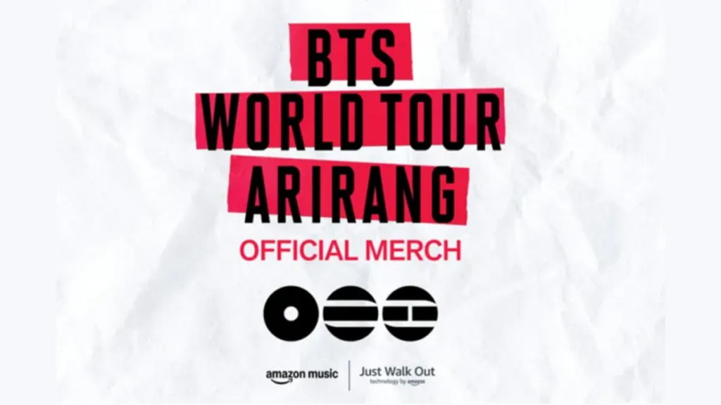 Amazon Music ha implementado la tecnología ‘Just Walk Out’ para las ventas de mercancías de BTS