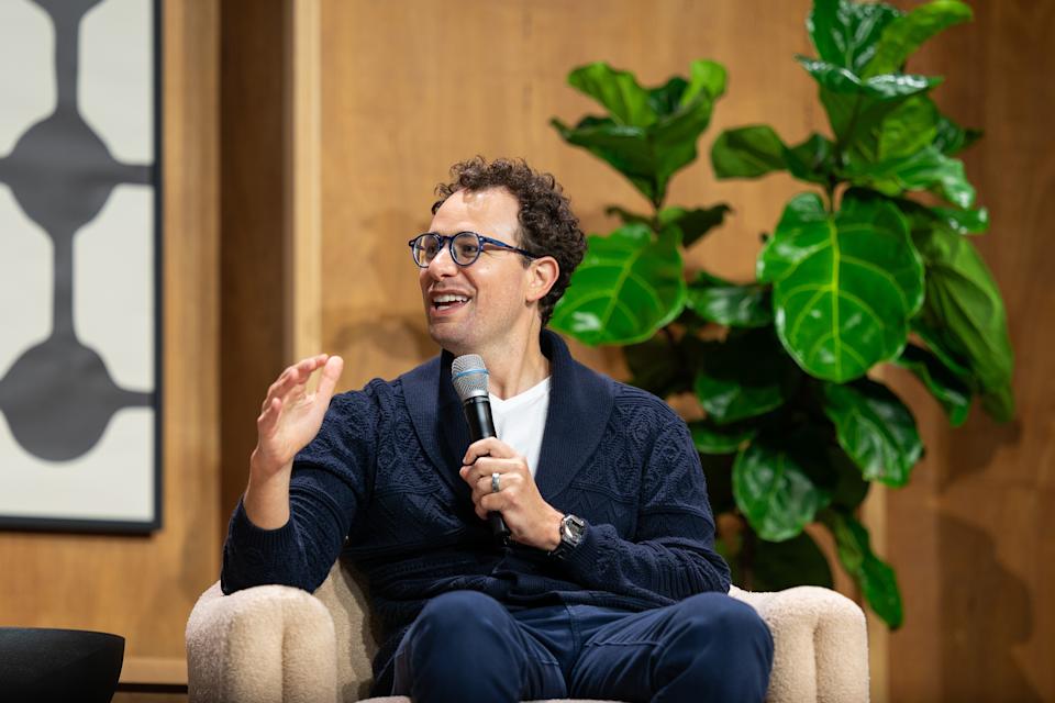 IMAGEN COMPARTIDA PARA ANTHOPIC: el cofundador y director ejecutivo de Anthropic, Dario Amodei, en la conferencia de desarrolladores Code with Claude el miércoles 6 de mayo de 2026 en San Francisco. (Servicios de contenido para Don Feria/AP Anthropico)